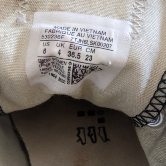 Converse All-Stars Chuck Taylor double up black/purple sneakers - 6 - Picture 6 of 6